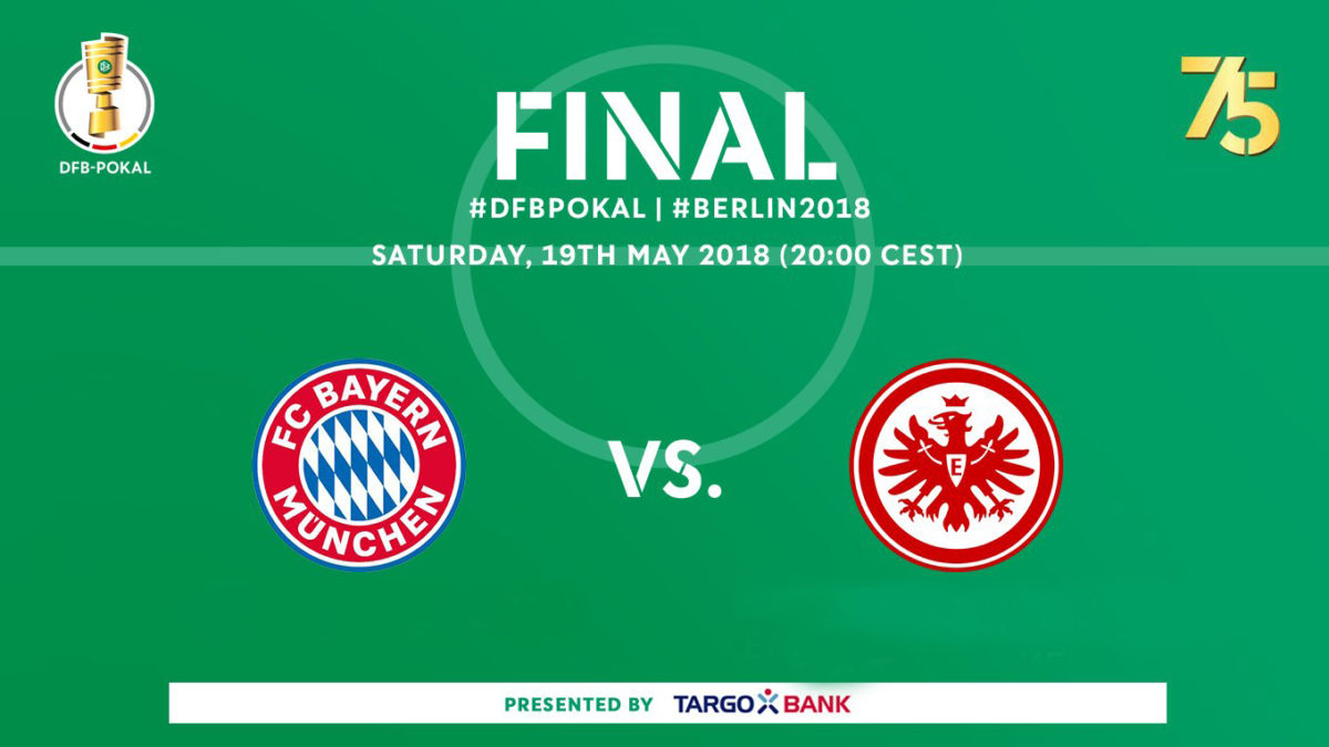 Frankfurt and FC Bayern in the DFB Pokal final 2018 - Olympiastadion Berlin