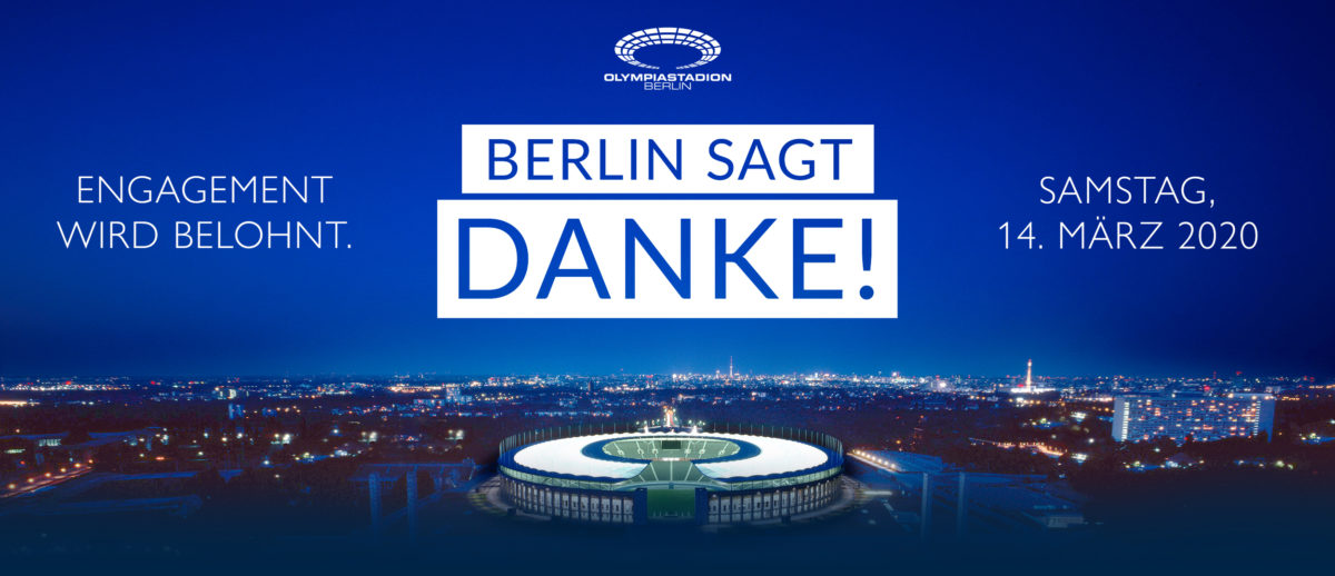 Berlin Sagt Danke 2020 Olympiastadion Berlin