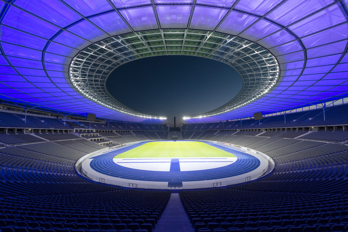 Neues LED-Licht im Olympiastadion Berlin
