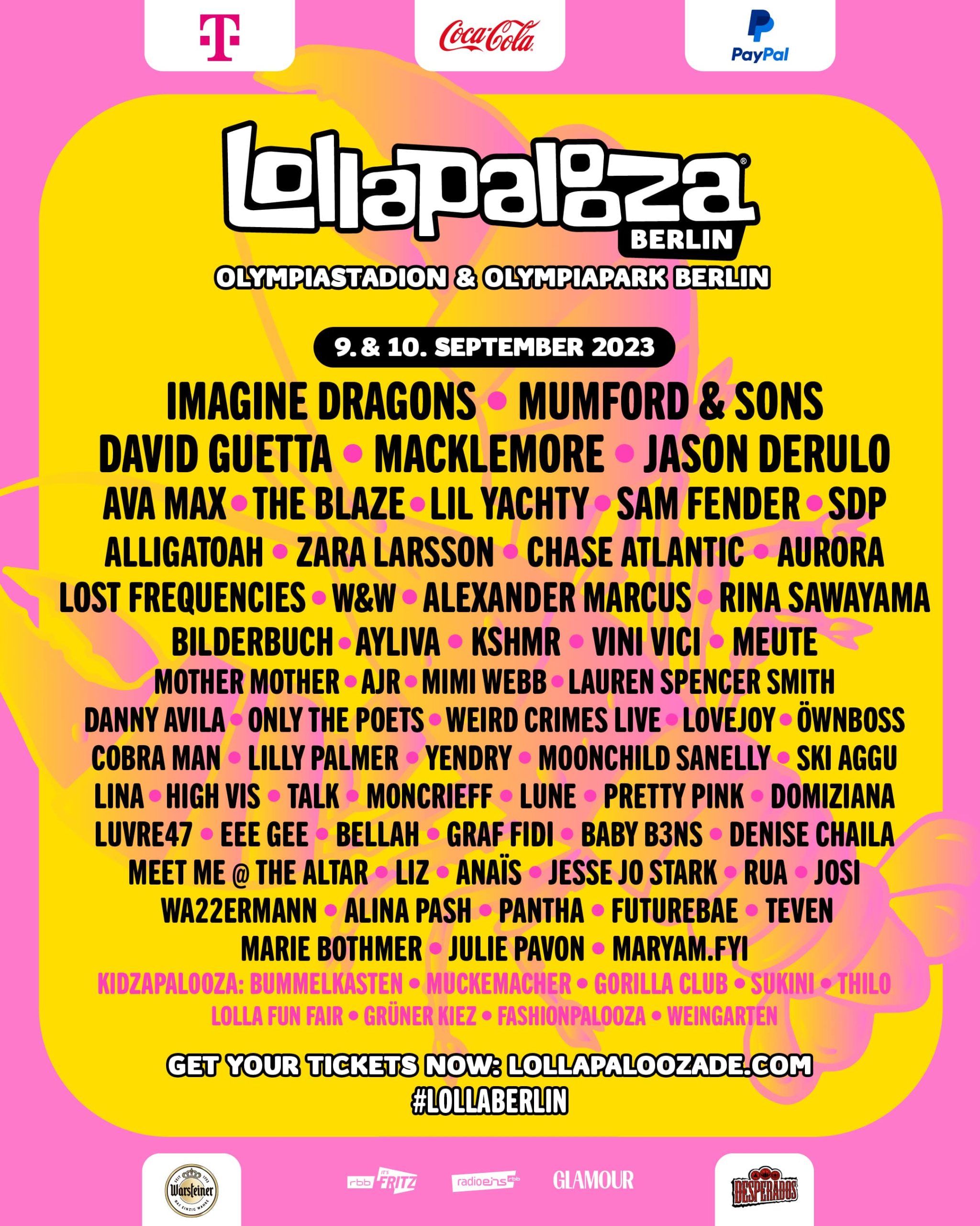 Lollapalooza Berlin 2023 Komplettes Lineup veröffentlicht