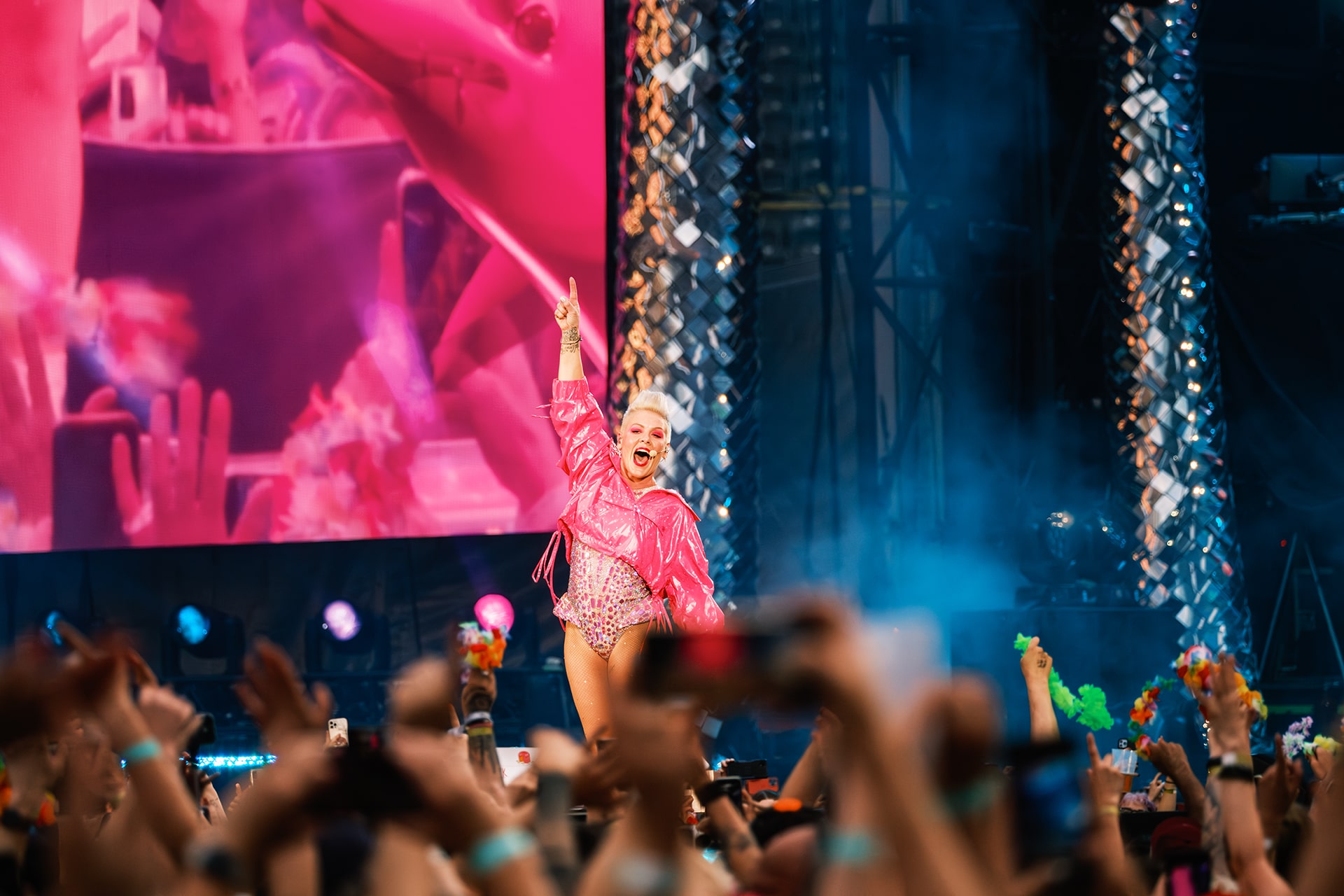 P!NK Bunter Summer Carnival an einem Mittwochabend Olympiastadion